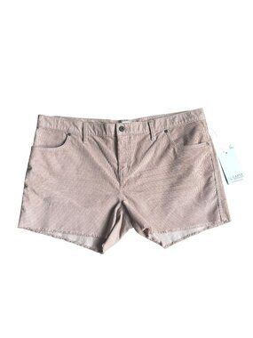 Carve Designs Corduroy Oahu Hi Rise Shorts Womens Size 16 BROWN NWT